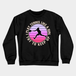 Vintage Women Tennis Crewneck Sweatshirt